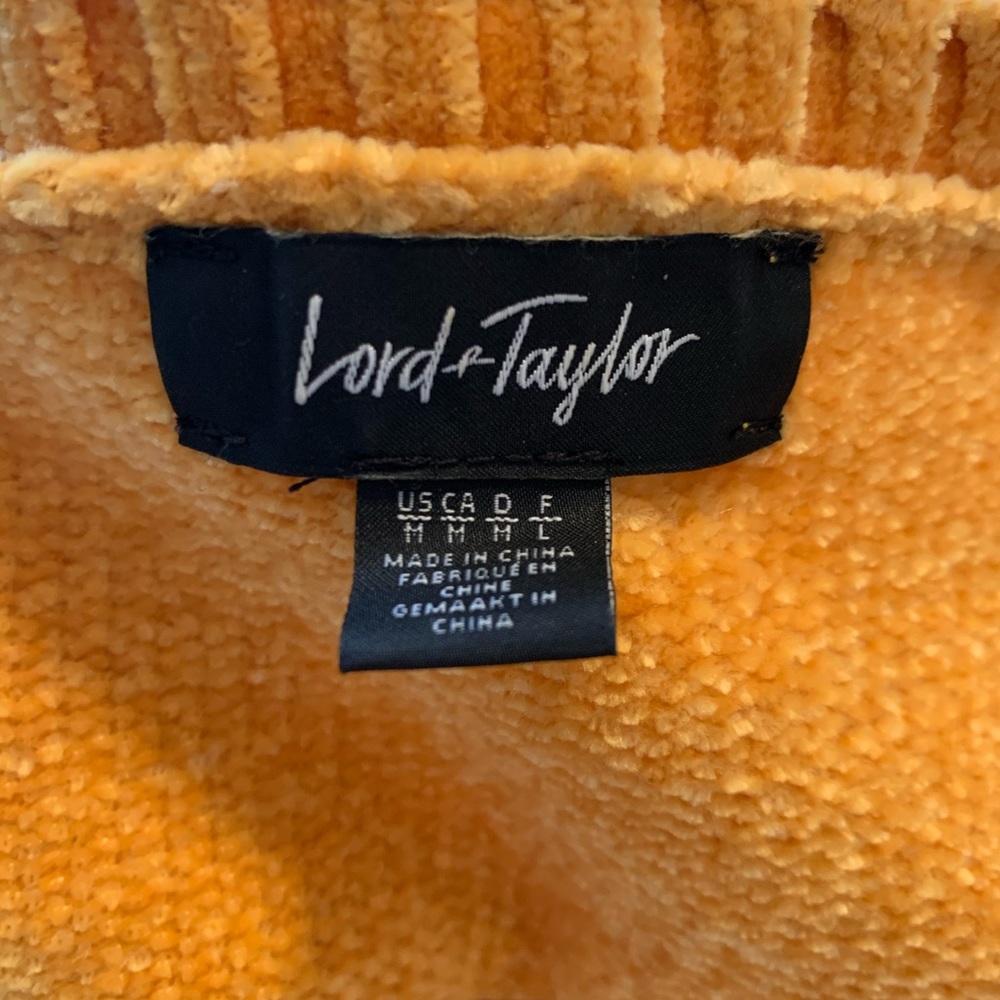 Lord & Taylor mustard gold cozy sweater - Picture 2 of 6